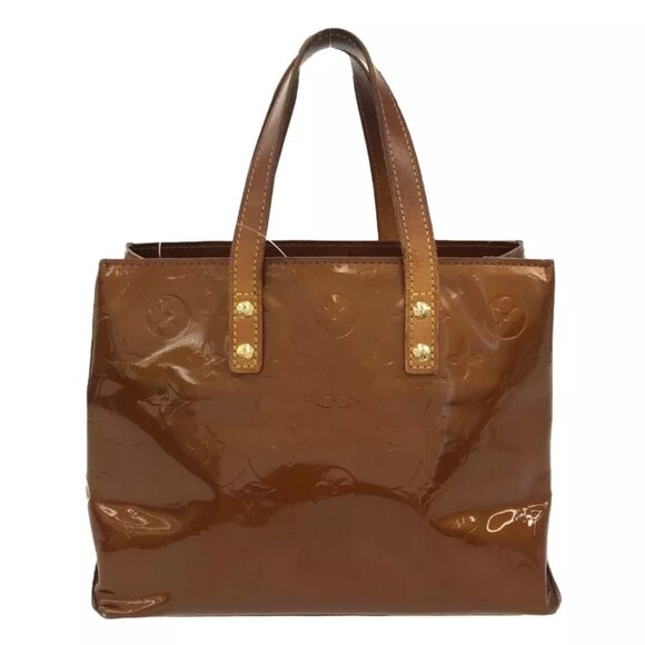 LOUIS VUITTON Reade PM Bronze Monogram Vernis Handbag - Picture 3 of 13